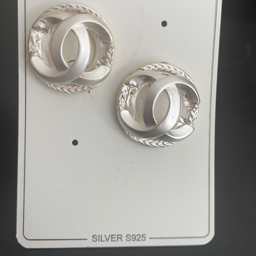 Silver earrings